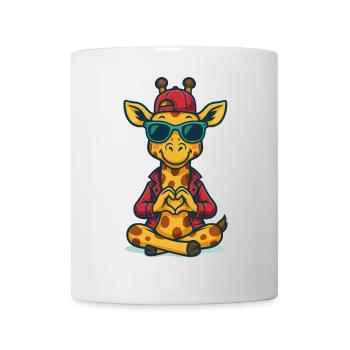 Girafe amoureuse - Mug blanc - blanc - Devant