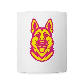 Schäferhund Pop-Art - Tasse - Weiß - Vorne