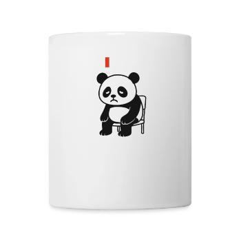 social battery low panda - Tasse - Weiß - Vorne