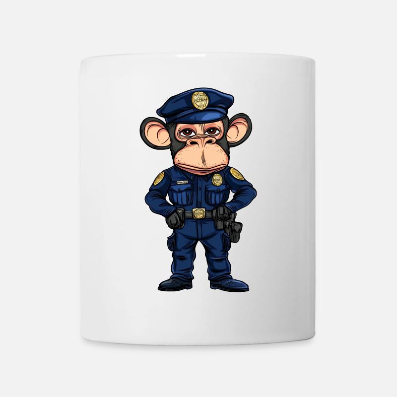 Monkey Police - Mug - white