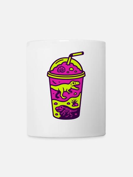 Dino Matcha - supergesund! - Tasse - Weiß