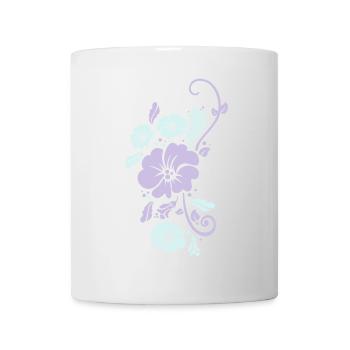 pflanzenmuster blumenmuster sommer - Tasse - Weiß - Vorne