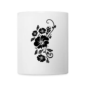 floral flower blumen sommer - Tasse - Weiß - Vorne