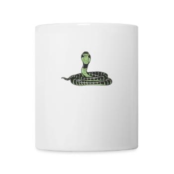 Erect poisonous king Cobra poisonous snake - Mug - white - Front