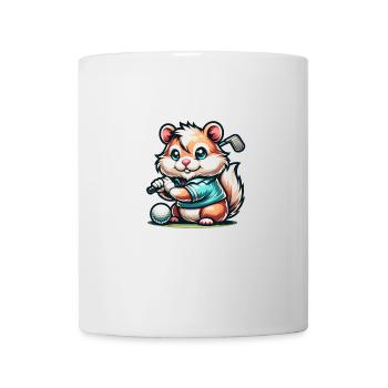 Drôle de golfeur Saint-Bernard pour les golfeurs cool - Mug blanc - blanc - Devant