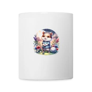 Funny Hamster Golfer Golfing Fun - Mug - white - Front