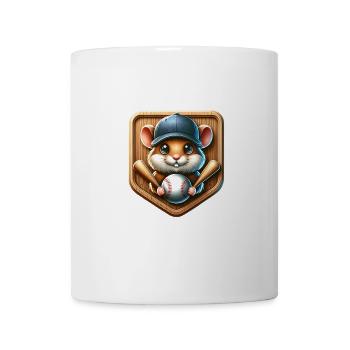 Cool Hamster Le Lanceur De Baseball Softball - Mug blanc - blanc - Devant