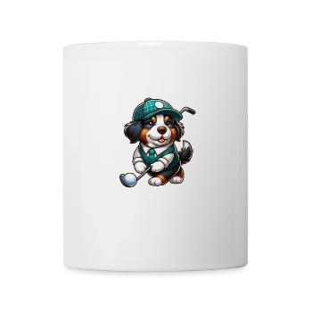 Conception de golfeur bouvier bernois drôle - Mug blanc - blanc - Devant
