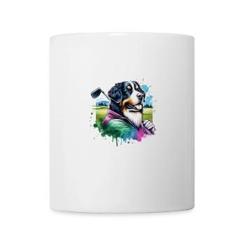 Bernhardiner Lustiges Golf Design Für Golfer - Tasse - Weiß - Vorne