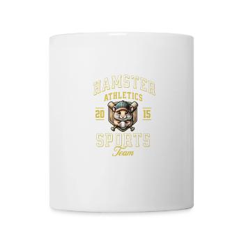 Hamster Baseballmütze Haustier Niedliches Design - Tasse - Weiß - Vorne