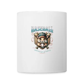 Hamster Baseballmütze Haustier Niedliches Design - Tasse - Weiß - Vorne