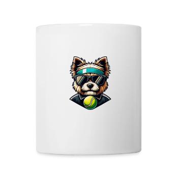 West Highland Terrier Westie Joueur de tennis Chien Maman - Mug blanc - blanc - Devant