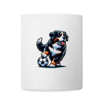 Bernhardiner Fussball Spieler Fan Champion Ball - Tasse - Weiß - Vorne