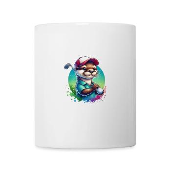 Lustiger Otter Golf Golfer Golfen - Tasse - Weiß - Vorne