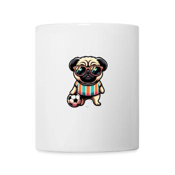 Carlin Chien Footballeur Champion De Balle Fan - Mug blanc - blanc - Devant
