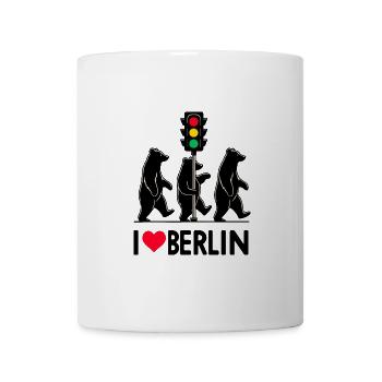 J’aime le feu tricolore de Berlin - Mug blanc - blanc - Devant