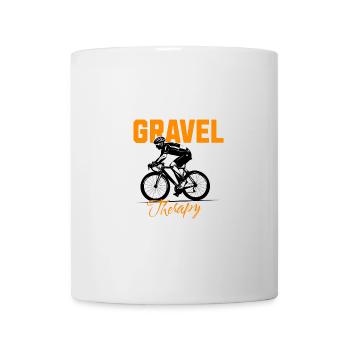 Gravel Bike Therapy Est. 2024 - Mug - white - Front