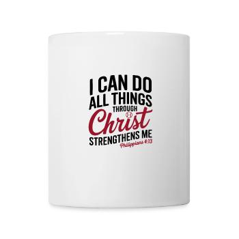 I can do everything through Christ Baseball Philippians - Mug - white - Front