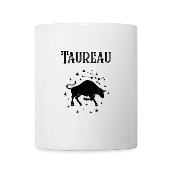 Taureau signe du zodiaque. - Mug blanc - blanc - Devant
