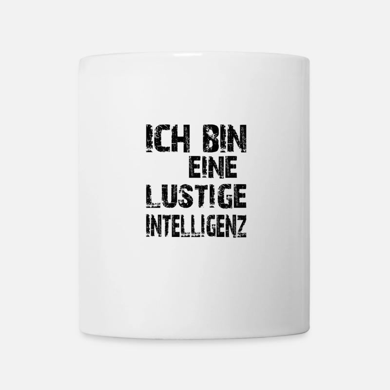 KI Spruch Ich bin eine lustige Intelligenz - Tasse - Weiß