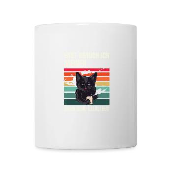 Funny Coffee Cat Humor Office First I Need - Mug - white - Front