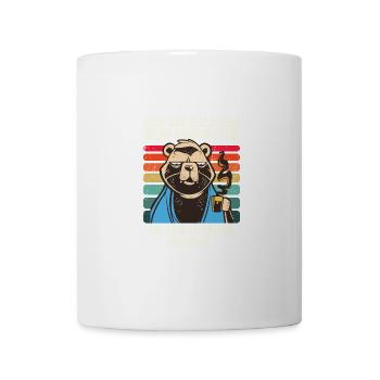 Funny Coffee Bear: Humor for everyday office life - Mug - white - Front