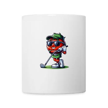 Coole Lustige Golf-tomate Mit Sonnenbrille Und - Tasse - Weiß - Vorne