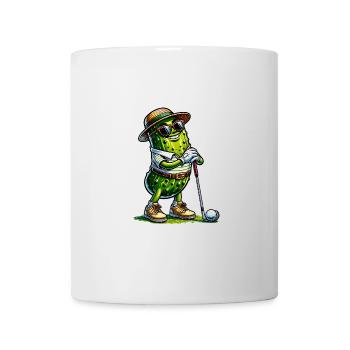Funny Pickle Golf Player Design - Tasse - Weiß - Vorne