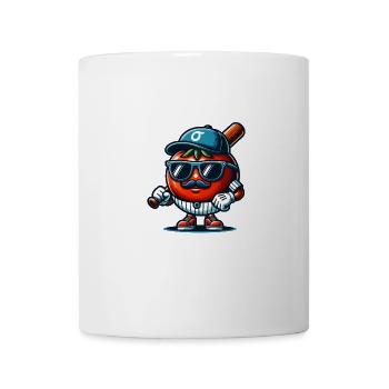 Funny Tomato Baseball Hat with Sunglasses - Mug - white - Front