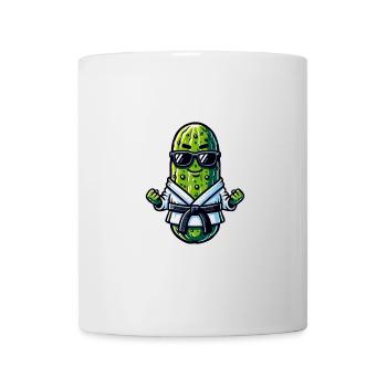Karate Cucumber with Sunglasses - Mug - white - Front