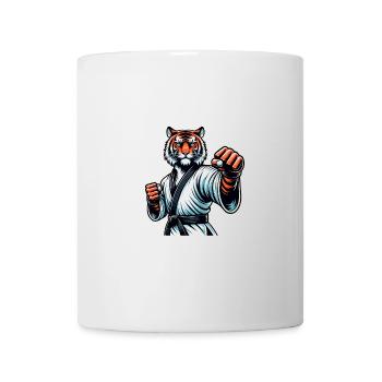 Karaté Tiger en mode Combat - Mug blanc - blanc - Devant