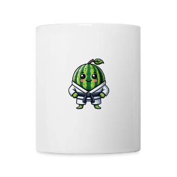 Karate Wassermelone Meister in Gi - Tasse - Weiß - Vorne