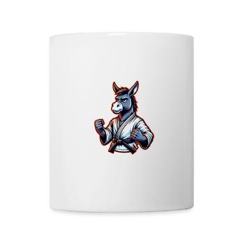 Funny Karate Donkey for Martial Arts Fans - Mug - white - Front