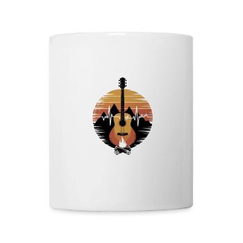 Guitare électrique Campfire Heartbeat Design - Mug blanc - blanc - Devant