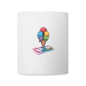 Dj Cream Turntable Artwork - Mug blanc - blanc - Devant