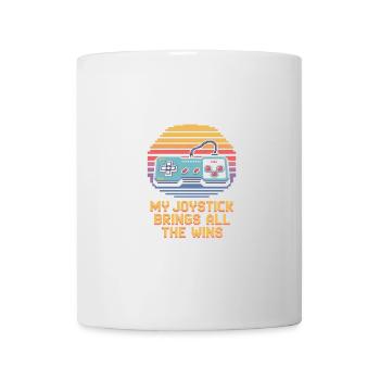Mon joystick apporte toutes les victoires rétro - Mug blanc - blanc - Devant