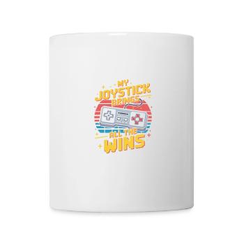 Mein Joystick Bringt Alle Siege Retro - Tasse - Weiß - Vorne