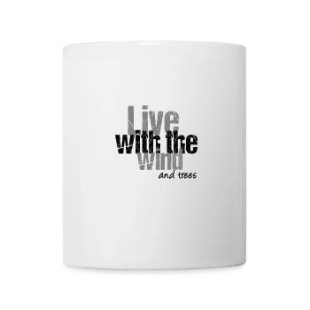 Leben mit Wind und Bäumen - Tasse - Weiß - Vorne