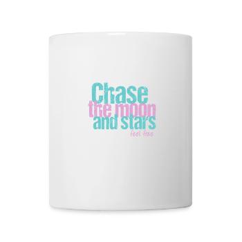 Chasse à la lune et aux étoiles - Mug blanc - blanc - Devant