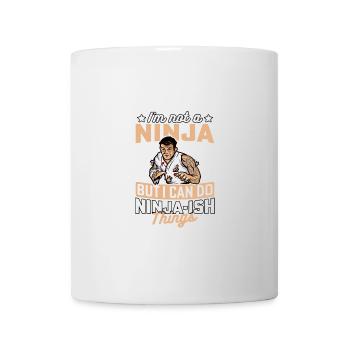 Je ne suis pas un ninja mais je peux faire des choses comme des ninjas - Mug blanc - blanc - Devant