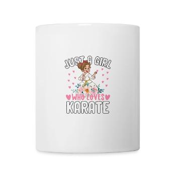 Juste une fille qui aime le karaté - Mug blanc - blanc - Devant