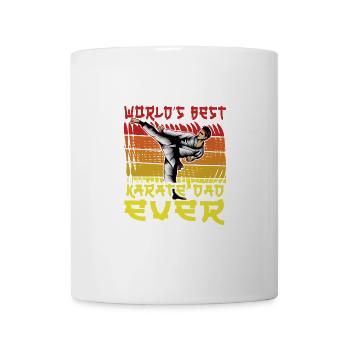 Le meilleur papa de karaté au monde - Mug blanc - blanc - Devant