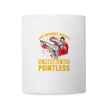 La vie sans karaté est possible mais inutile - Mug blanc - blanc - Devant