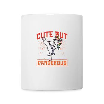 Karaté Licorne - Mug blanc - blanc - Devant
