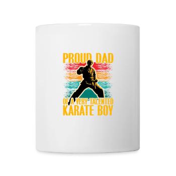 Fier papa d’un garçon de karaté très talentueux - Mug blanc - blanc - Devant