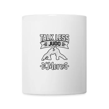 Parler moins de judo plus - Mug blanc - blanc - Devant