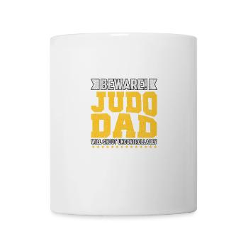 Beware Judo Dad will shout uncontrollably - Mug - white - Front