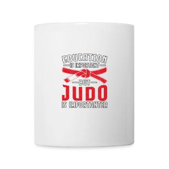 Education is important but Judo is importanter - Mug - white - Front