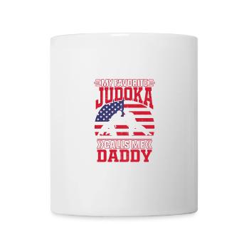 My favorite Judoka calls me daddy - Tasse - Weiß - Vorne