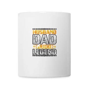 Ehemann Papa Judo-Legende - Tasse - Weiß - Vorne